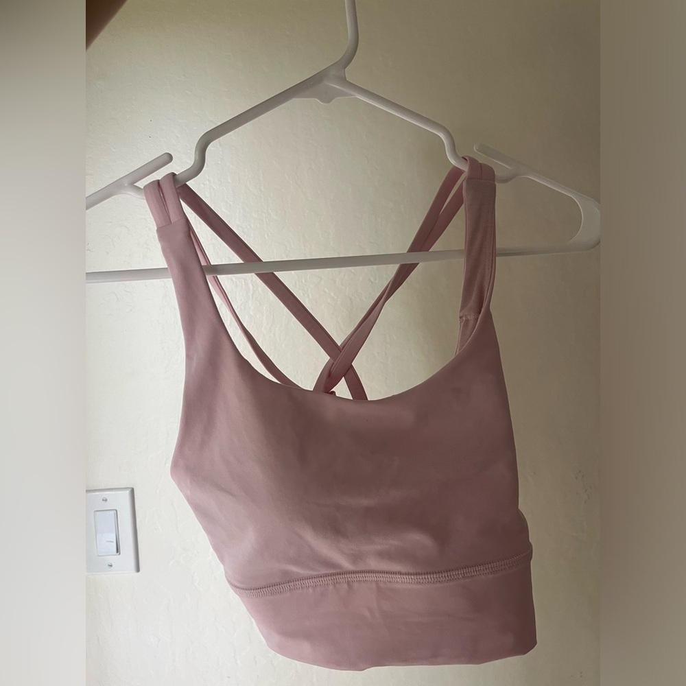 lululemon athletica Energy Longline Pink Sports Bra NWT